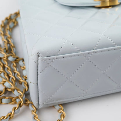 Chanel Mini Kelly Blue Calfskin Microchipped - photo 9