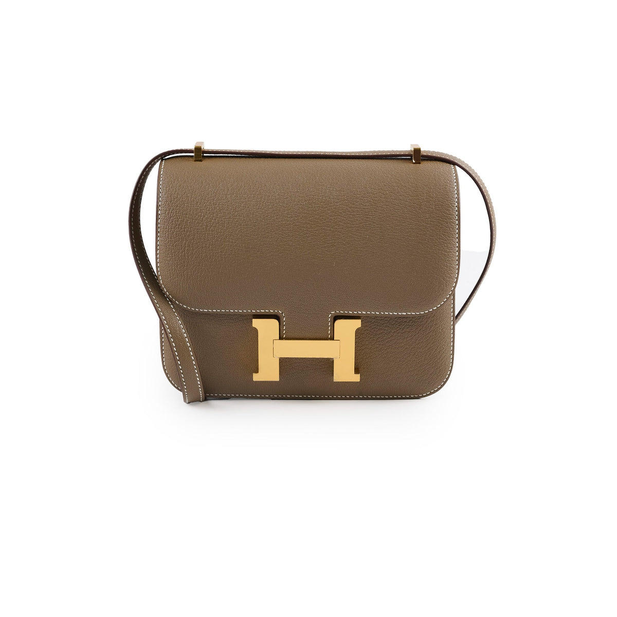 Hermes Mini Constance 18 Etoupe Chevre K Stamp 2025 - photo 1