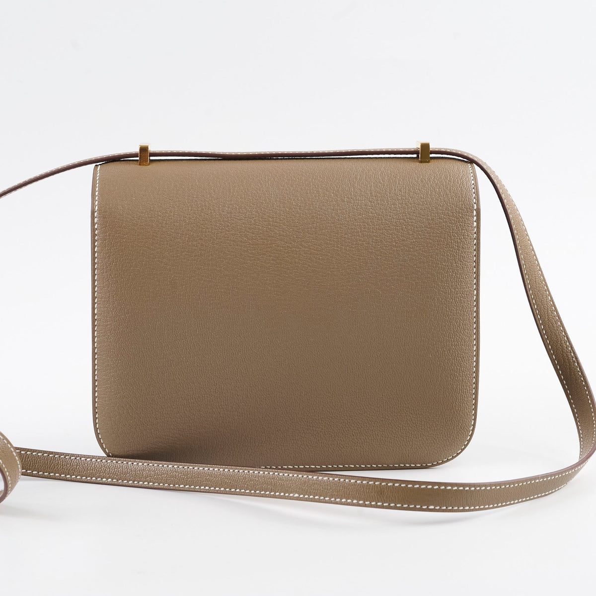 Hermes Mini Constance 18 Etoupe Chevre K Stamp 2025 - photo 2