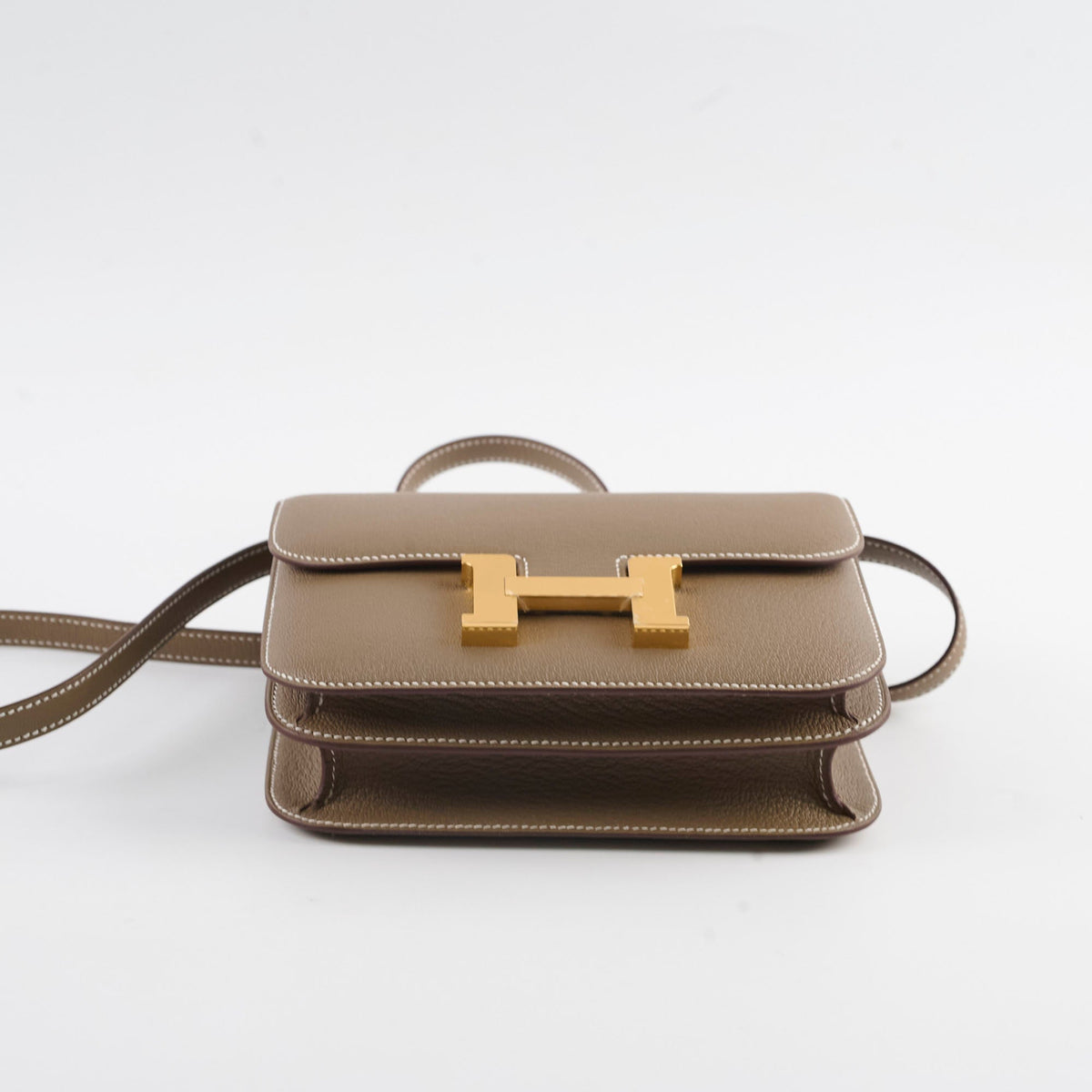 Hermes Mini Constance 18 Etoupe Chevre K Stamp 2025 - photo 4
