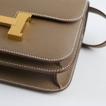 Hermes Mini Constance 18 Etoupe Chevre K Stamp 2025 - photo 10