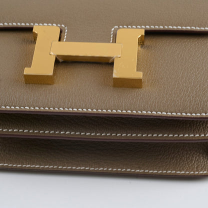 Hermes Mini Constance 18 Etoupe Chevre K Stamp 2025 - photo 9