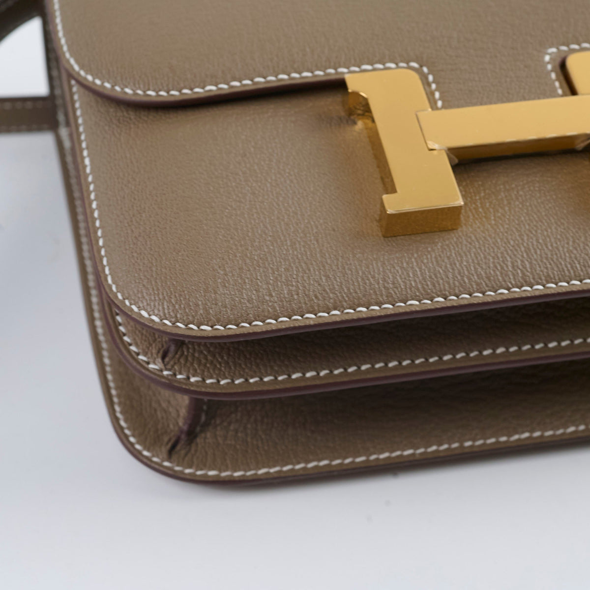 Hermes Mini Constance 18 Etoupe Chevre K Stamp 2025 - photo 8