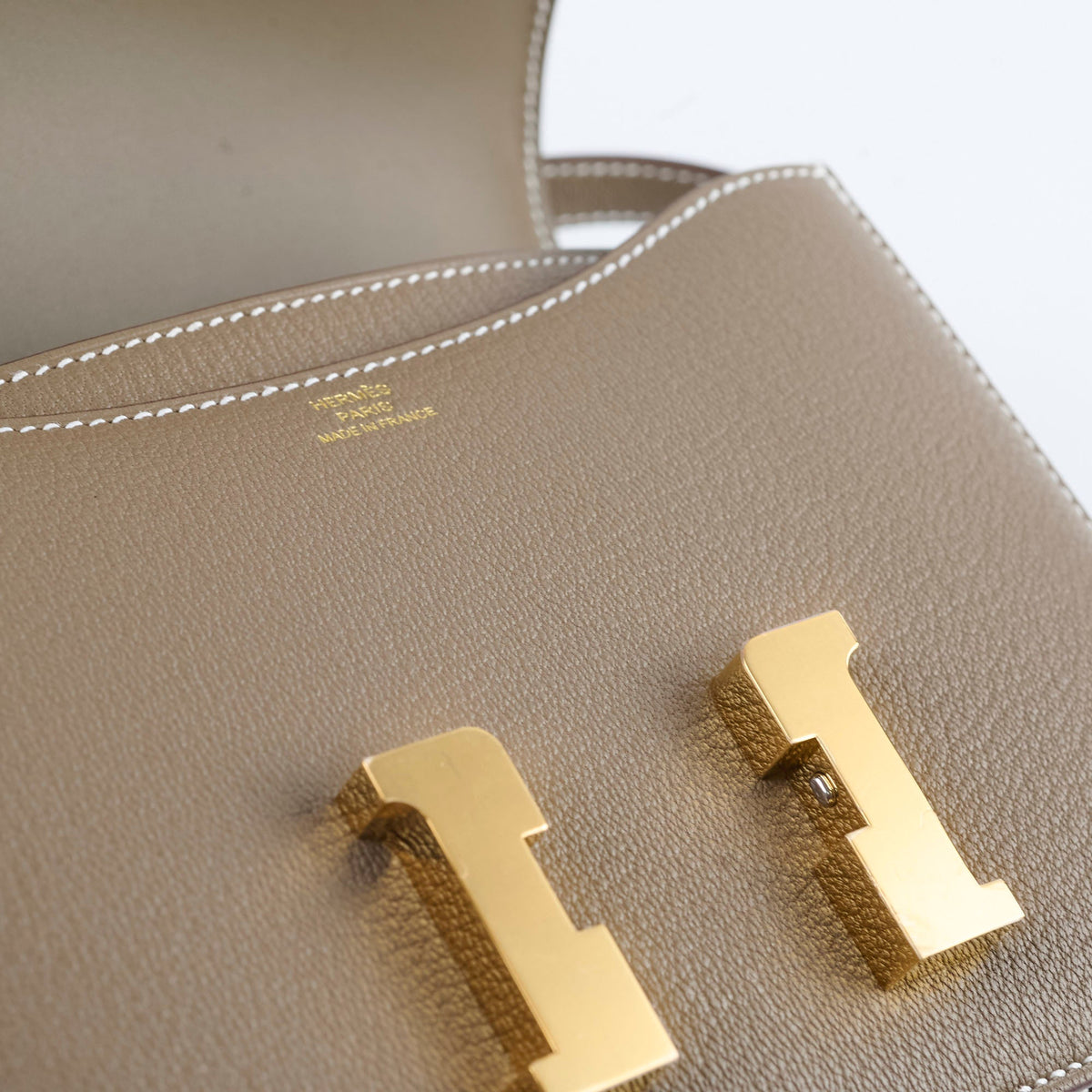 Hermes Mini Constance 18 Etoupe Chevre K Stamp 2025 - photo 11