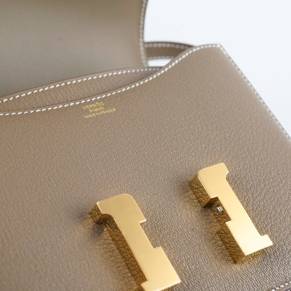 Hermes Mini Constance 18 Etoupe Chevre K Stamp 2025 - photo 11