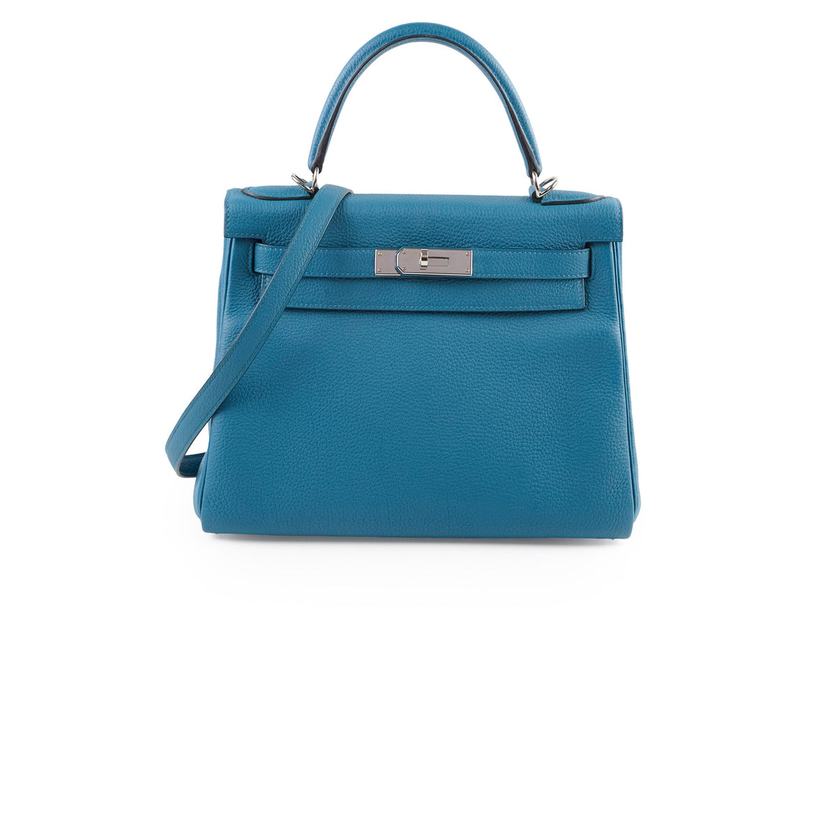 Hermes Kelly 28 blue T Stamp - photo 1