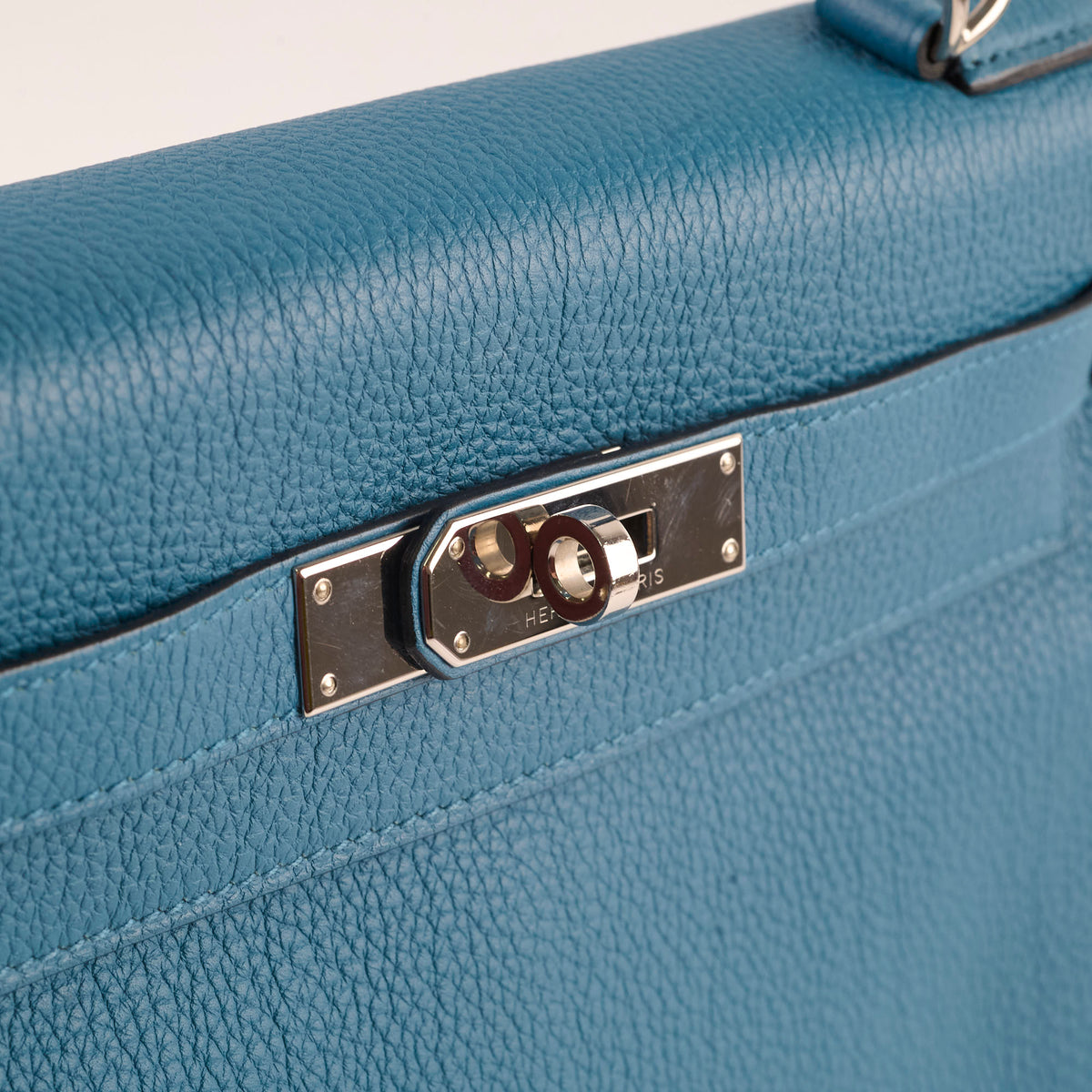 Hermes Kelly 28 blue T Stamp - photo 16