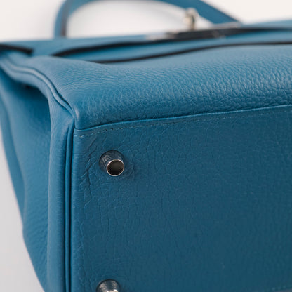 Hermes Kelly 28 blue T Stamp - photo 14