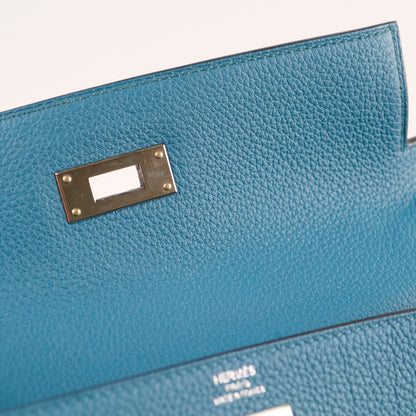 Hermes Kelly 28 blue T Stamp - photo 12