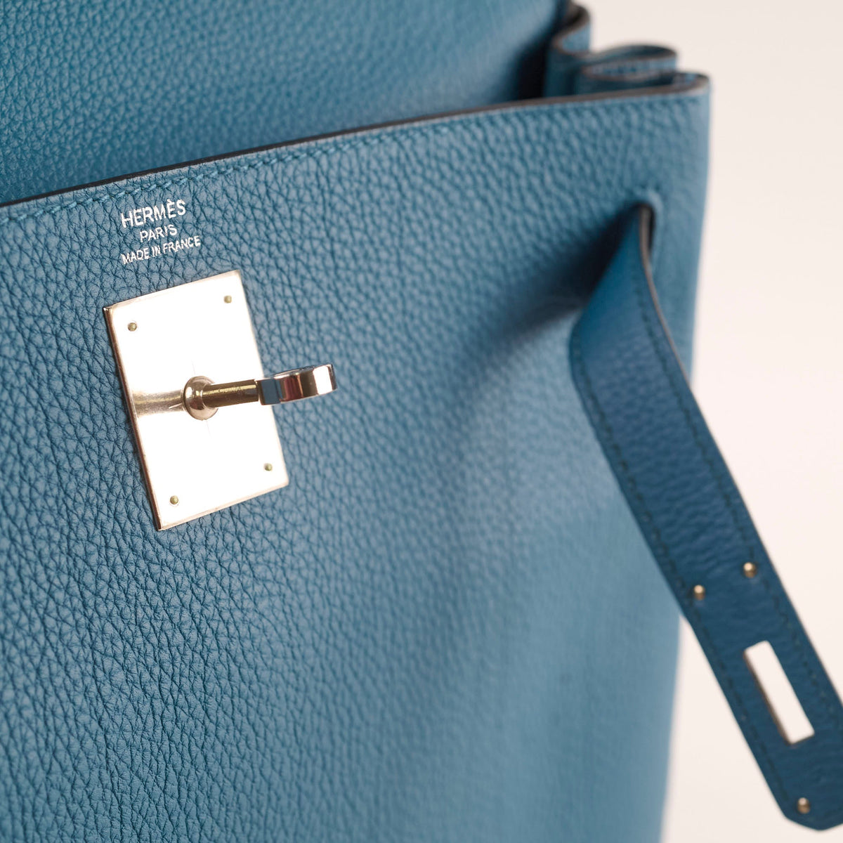 Hermes Kelly 28 blue T Stamp - photo 10