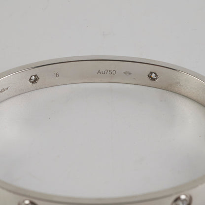 Cartier White Gold 4 Diamond Size 16 Bracelet - photo 4