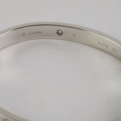 Cartier White Gold 4 Diamond Size 16 Bracelet - photo 3