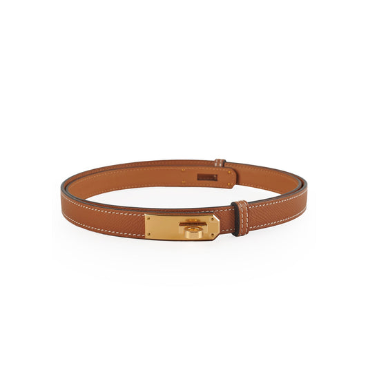Hermes Kelly 18 Epsom Gold Belt - photo 1