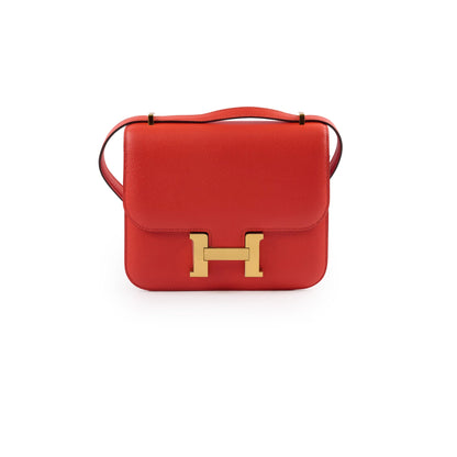 Hermes Constance 18 Epsom Orange Stamp T - photo 1