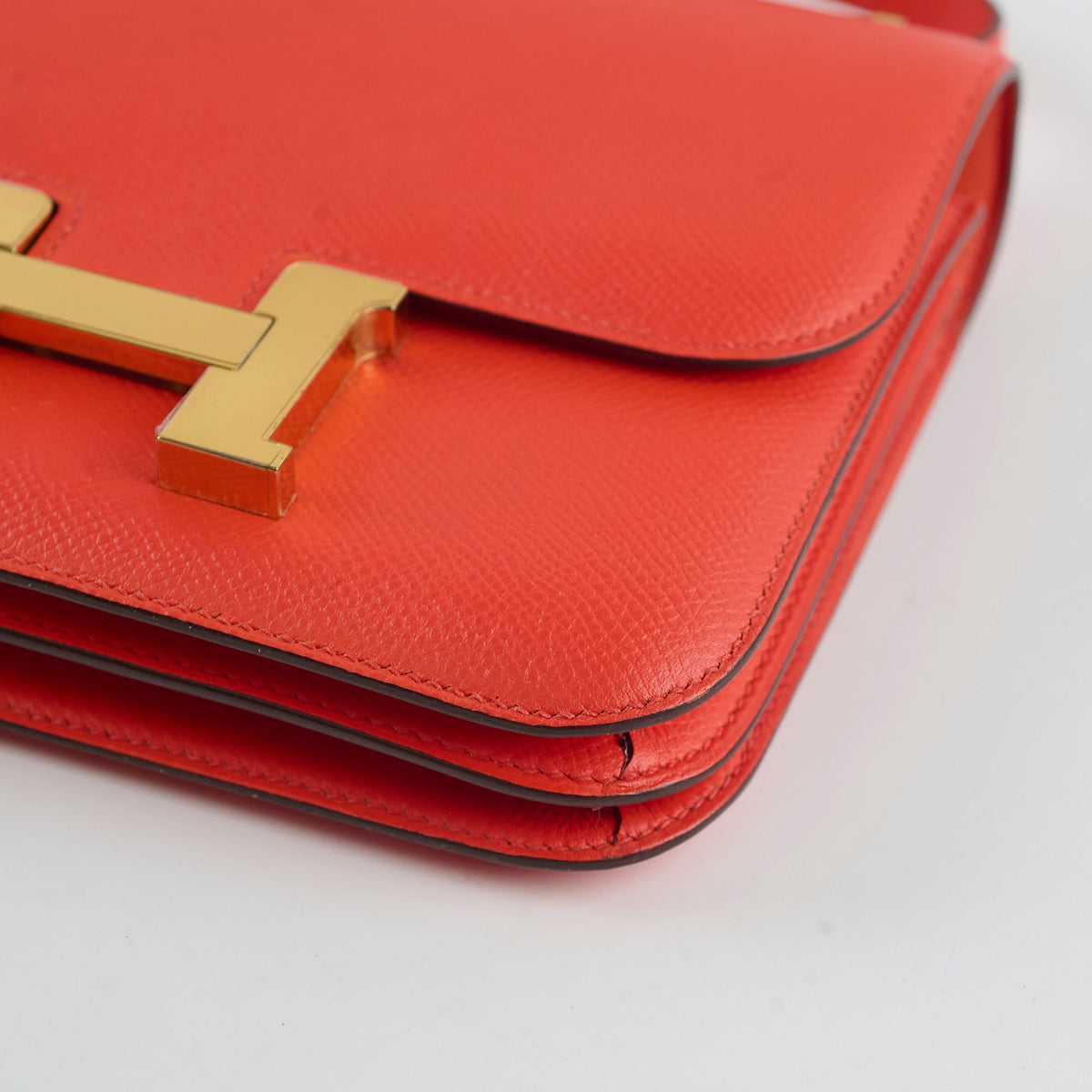 Hermes Constance 18 Epsom Orange Stamp T - photo 11