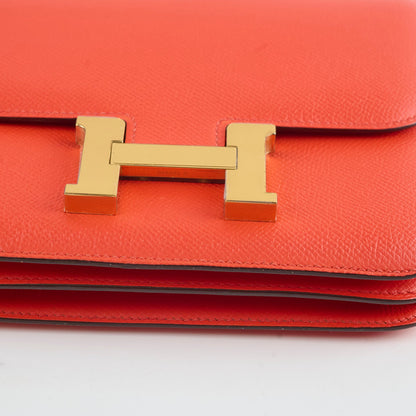 Hermes Constance 18 Epsom Orange Stamp T - photo 10