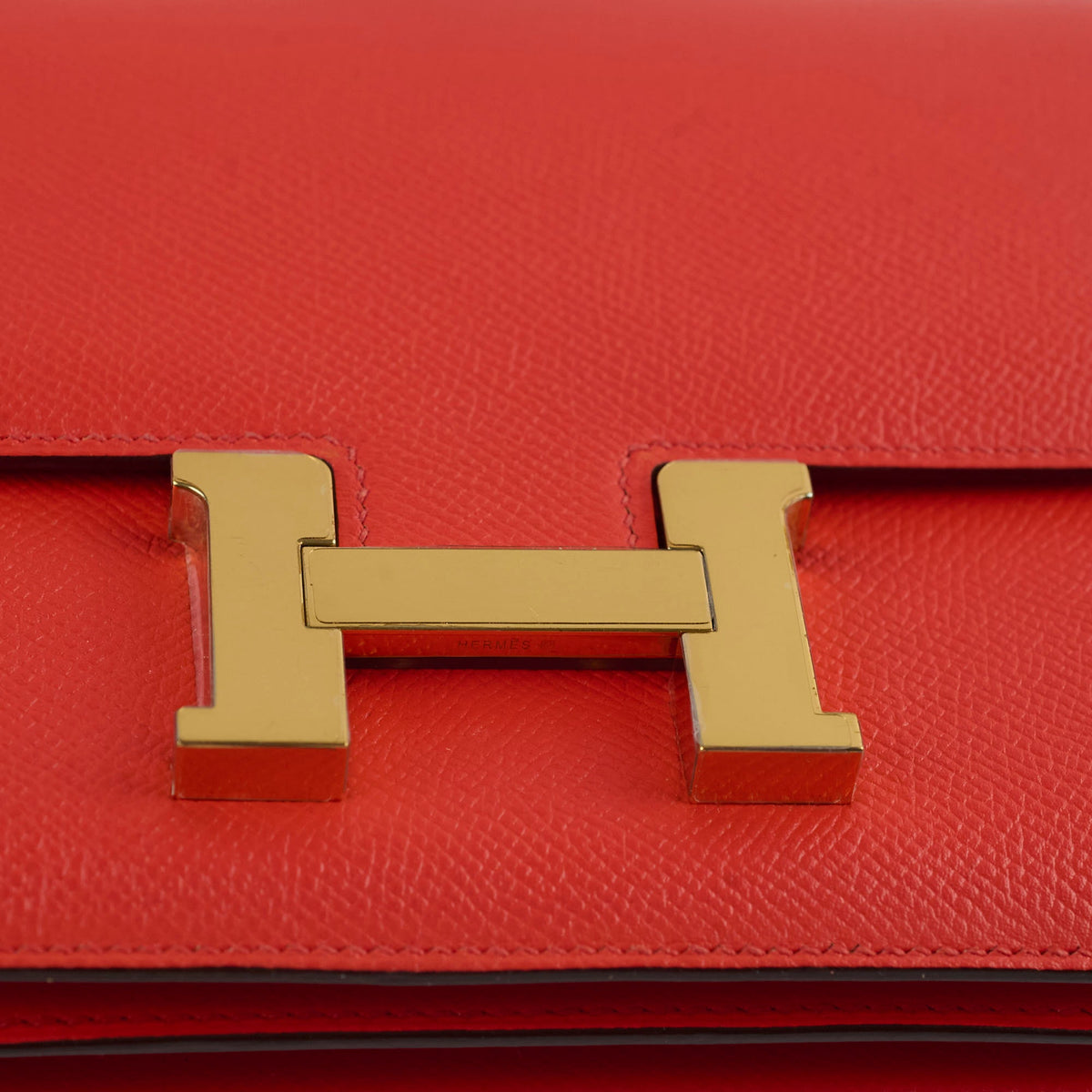 Hermes Constance 18 Epsom Orange Stamp T - photo 12