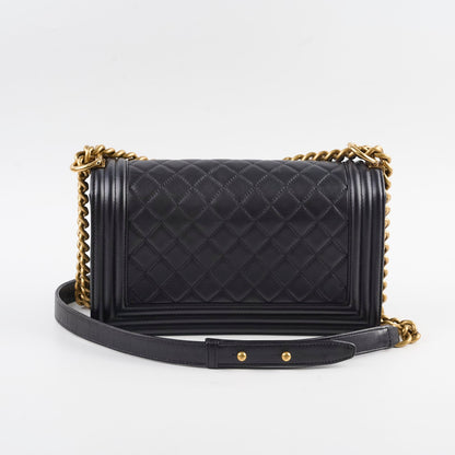 Chanel Old Medium Lambskin Boy Black Series 19 - photo 2