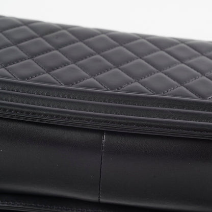 Chanel Old Medium Lambskin Boy Black Series 19 - photo 14