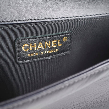 Chanel Old Medium Lambskin Boy Black Series 19 - photo 7