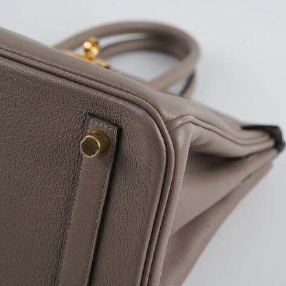 Hermes Birkin 25 Gris Ashphalt Novillo Stamp Y - photo 15