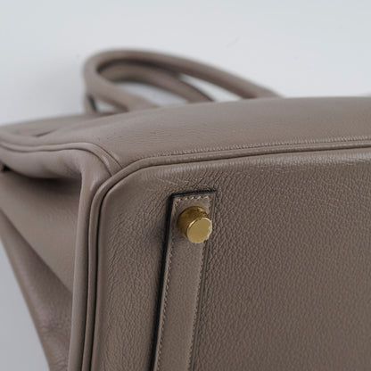 Hermes Birkin 25 Gris Ashphalt Novillo Stamp Y - photo 12