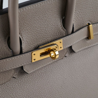 Hermes Birkin 25 Gris Ashphalt Novillo Stamp Y - photo 17