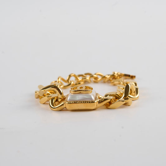 Chanel Pearl CC Chain Link Bracelet - photo 2