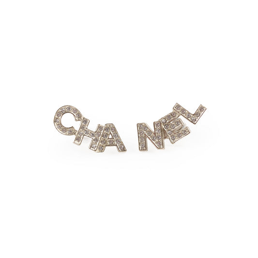 Chanel Crystal CHA-NEL Stud Earrings - photo 1