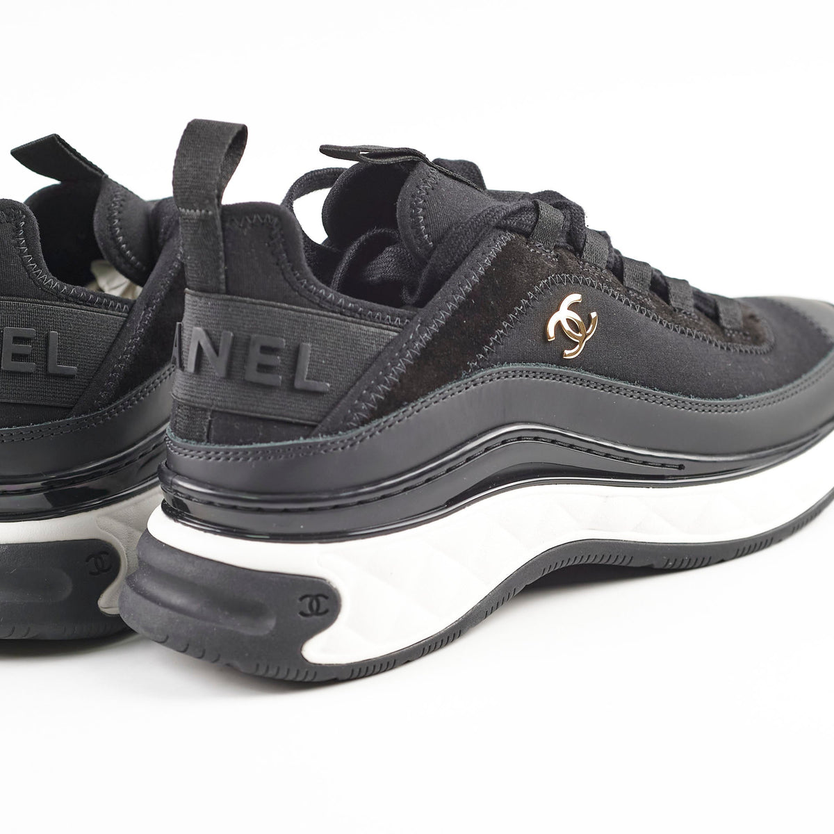 Chanel Black Sneakers Size 37.5 - photo 9