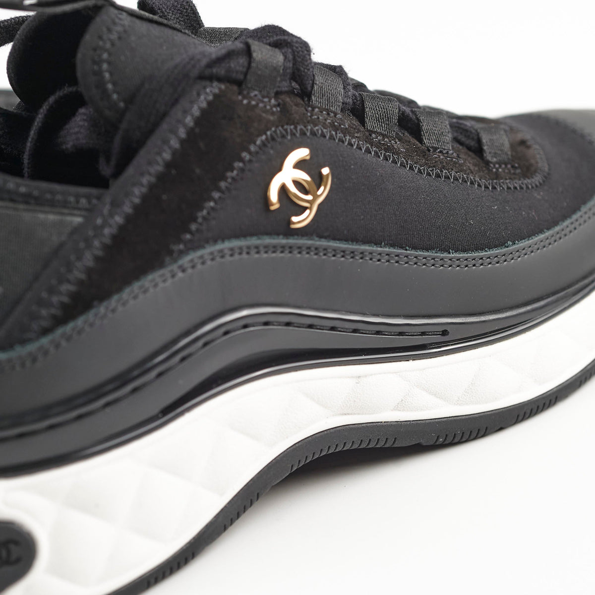 Chanel Black Sneakers Size 37.5 - photo 8