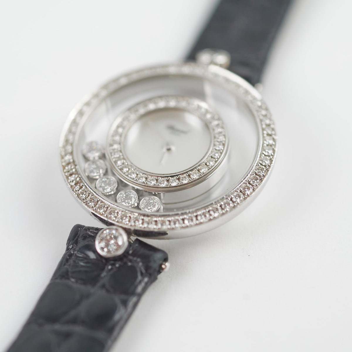 Chopard Happy Diamonds Watch Black Silver - photo 10