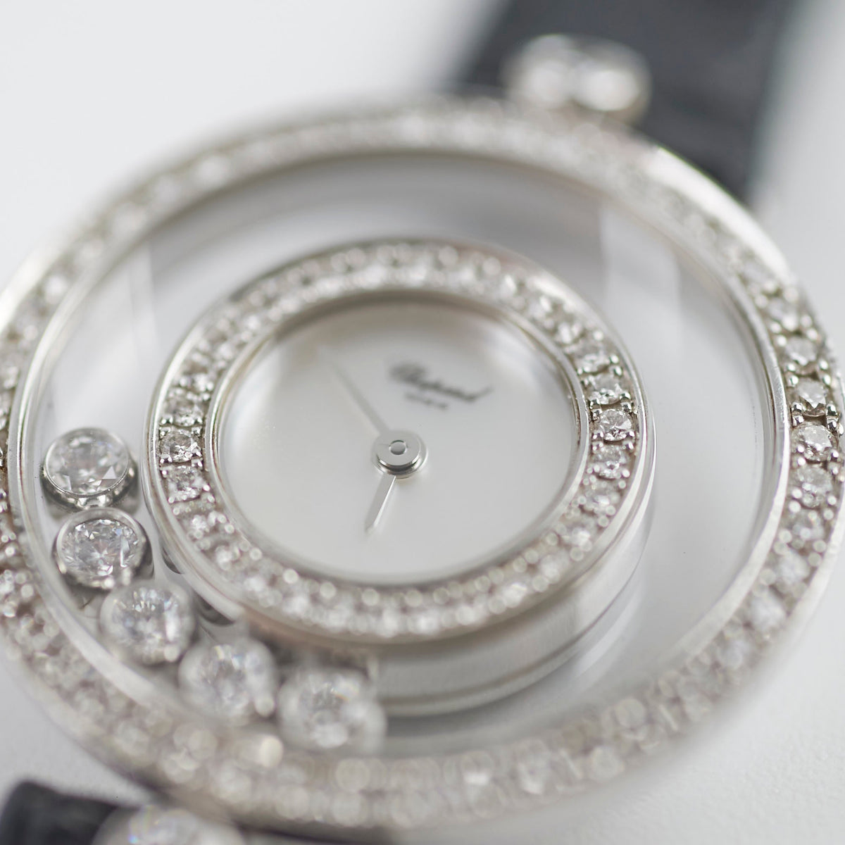 Chopard Happy Diamonds Watch Black Silver - photo 8