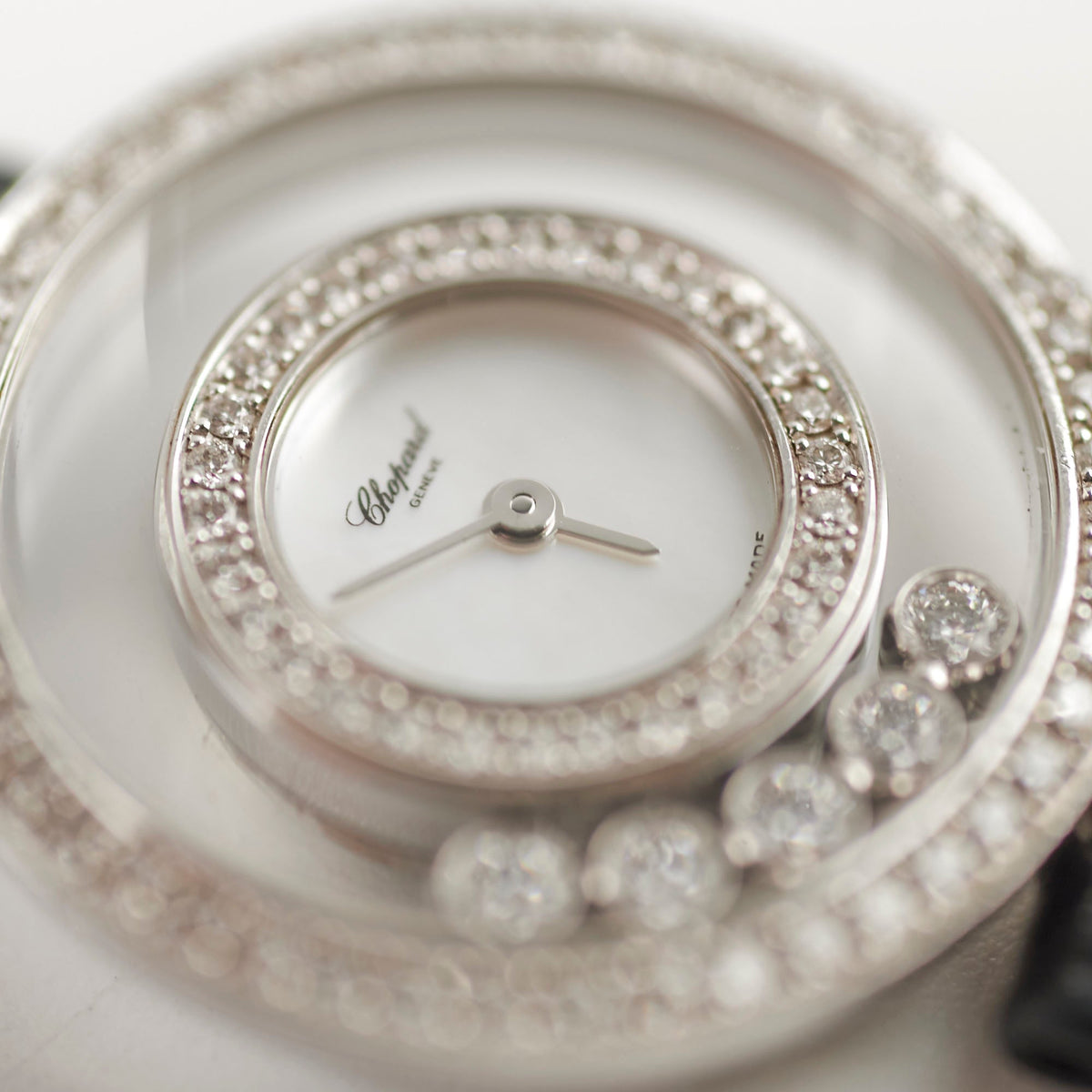 Chopard Happy Diamonds Watch Black Silver - photo 4