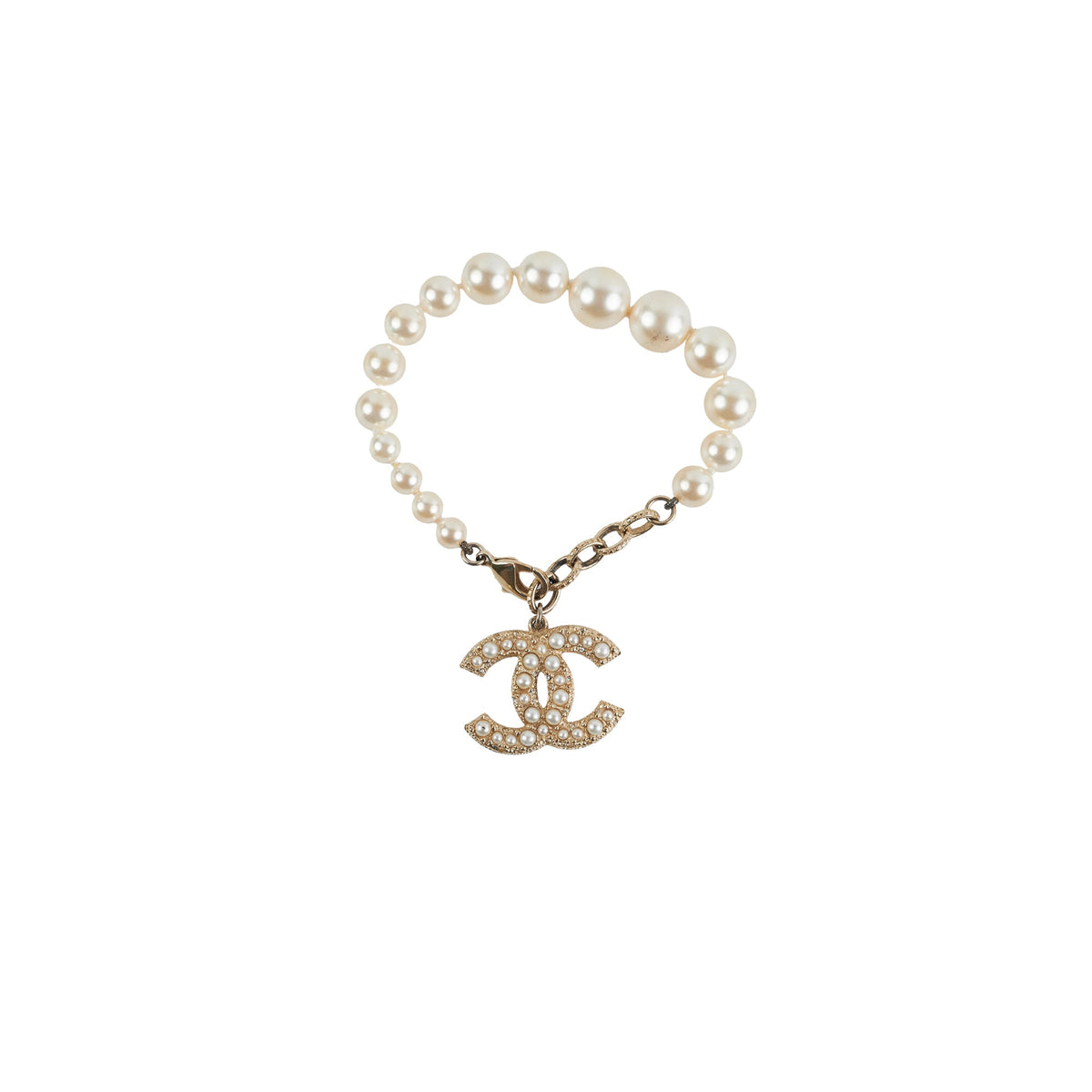 Chanel CC Logo Pearl Bracelet - photo 1