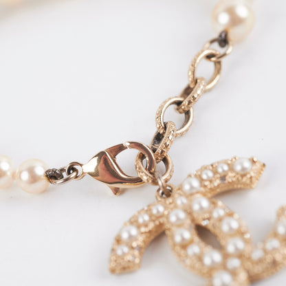 Chanel CC Logo Pearl Bracelet - photo 2