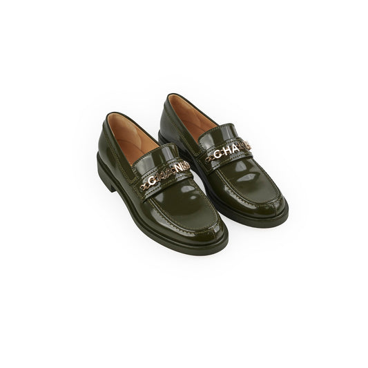 Chanel Patent Loafers Green Size 41 - photo 1