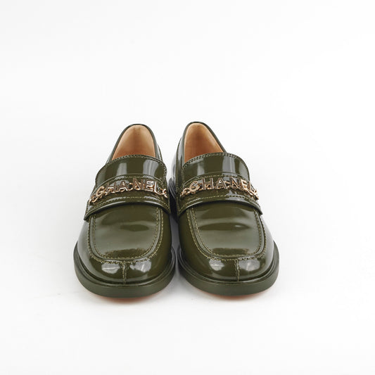 Chanel Patent Loafers Green Size 41 - photo 2