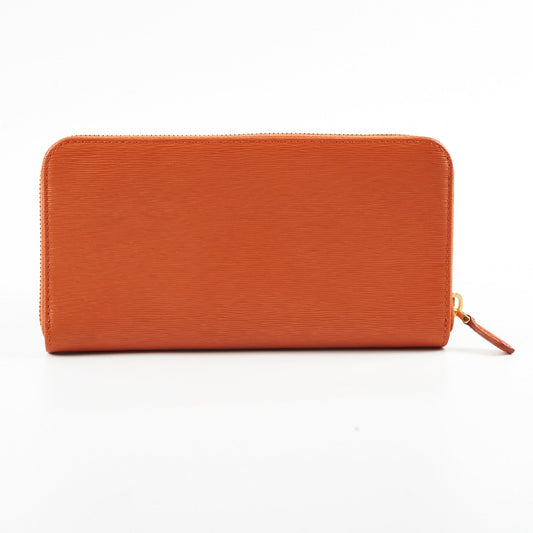 Prada Saffiano Long Wallet Orange - photo 2