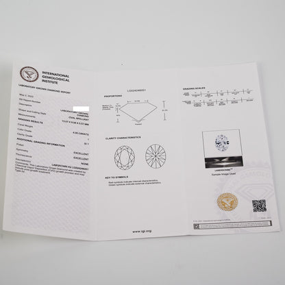 4.05 Labgrown Oval Diamond Ring - photo 11