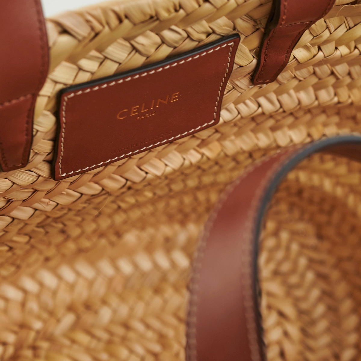 Celine Raffia Basket Bag - photo 6
