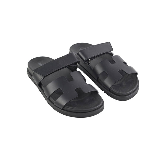 Hermes Chypre Size 36 Black Sandals - photo 1