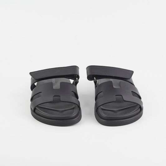 Hermes Chypre Size 36 Black Sandals - photo 2