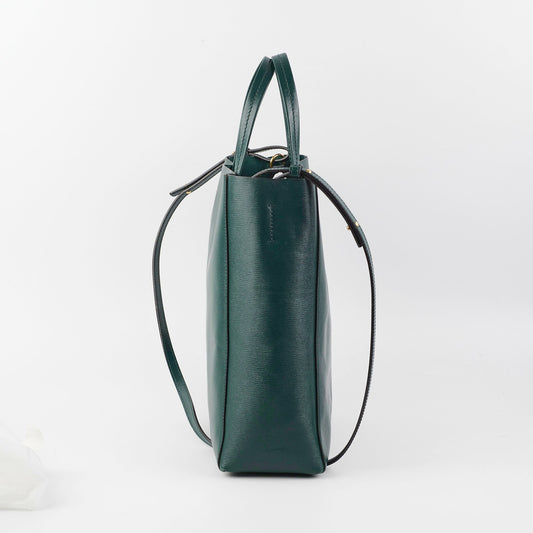 Celine Vertical Cabas Tote Small Forest Green - photo 2