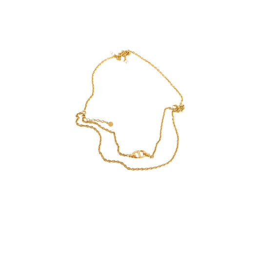 Christian Dior Layer Gold Necklace Costume Jewellery - photo 1