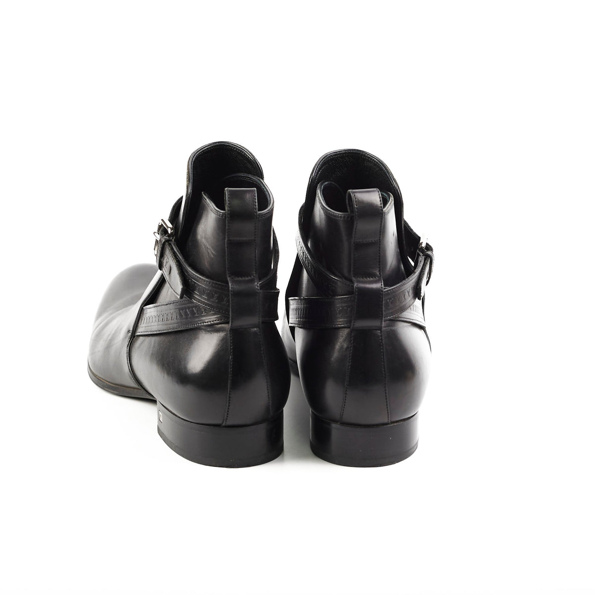 Louis Vuitton Mens Black Leather Boots Size 11 (Copy) - photo 3