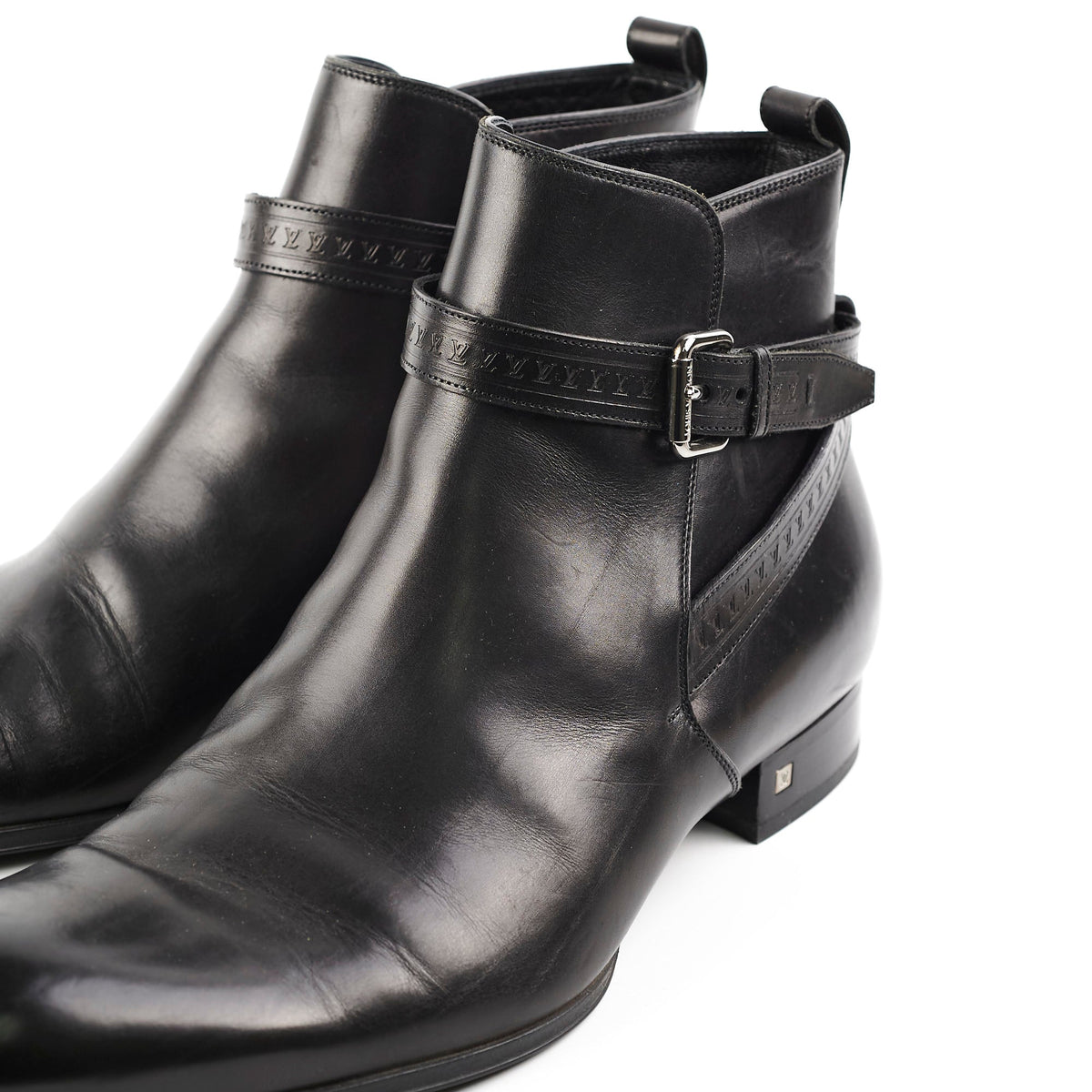 Louis Vuitton Mens Black Leather Boots Size 11 (Copy) - photo 15