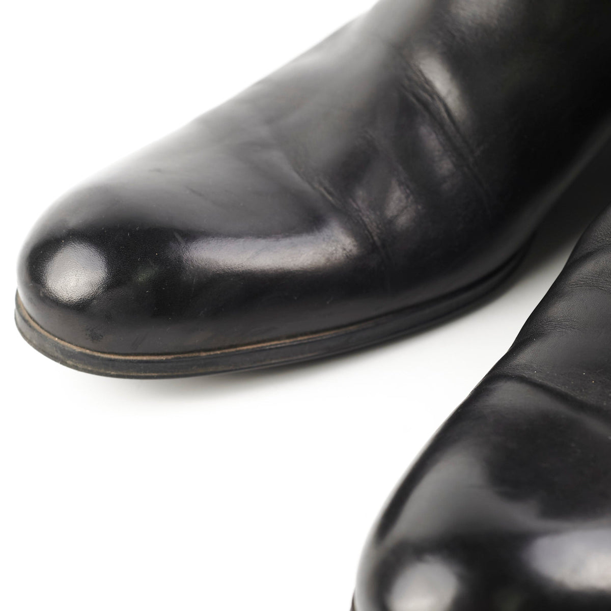 Louis Vuitton Mens Black Leather Boots Size 11 (Copy) - photo 12