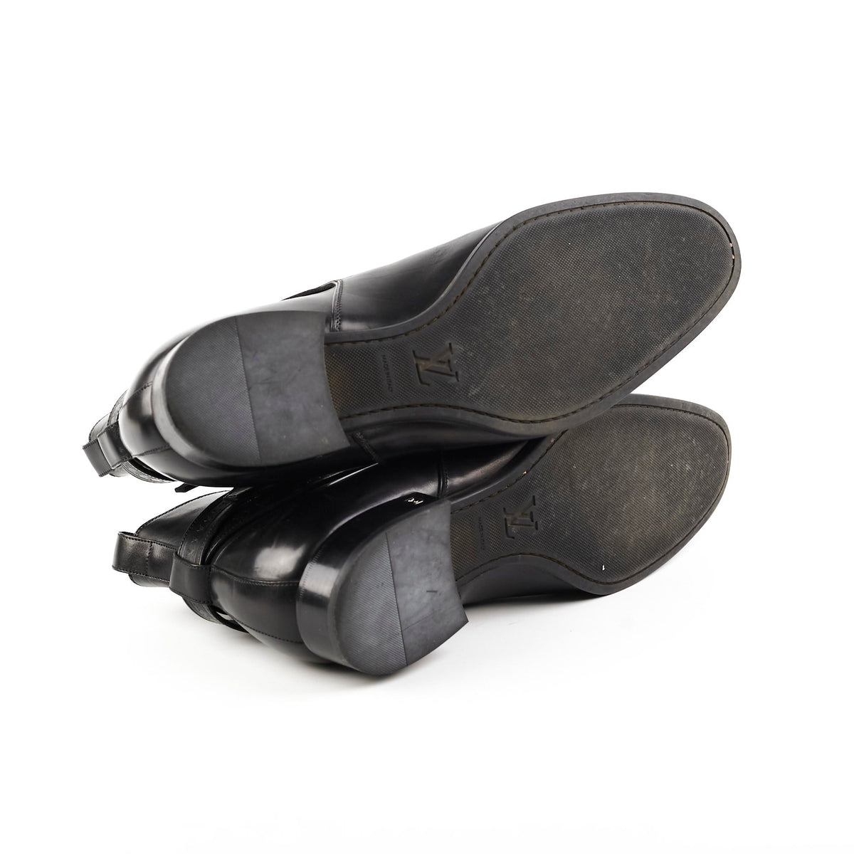 Louis Vuitton Mens Black Leather Boots Size 11 (Copy) - photo 7