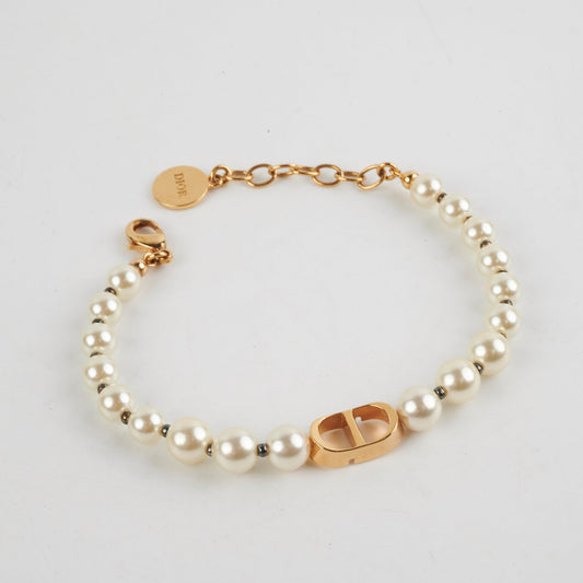 Christian Dior CD Pearl Bracelet Costume Jewellery - photo 2
